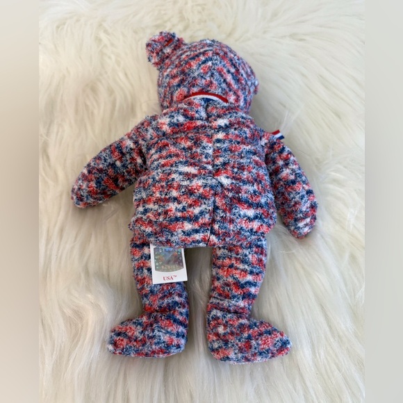 Ty Multicolor Plush Bear USA 🇺🇸 - Picture 5 of 5